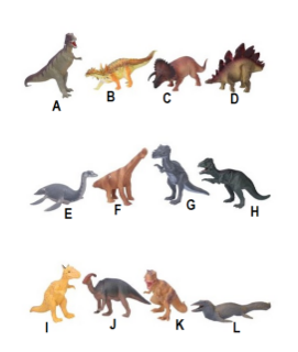 Obrázek z Dinosaurus plast 18cm 12 druhů 